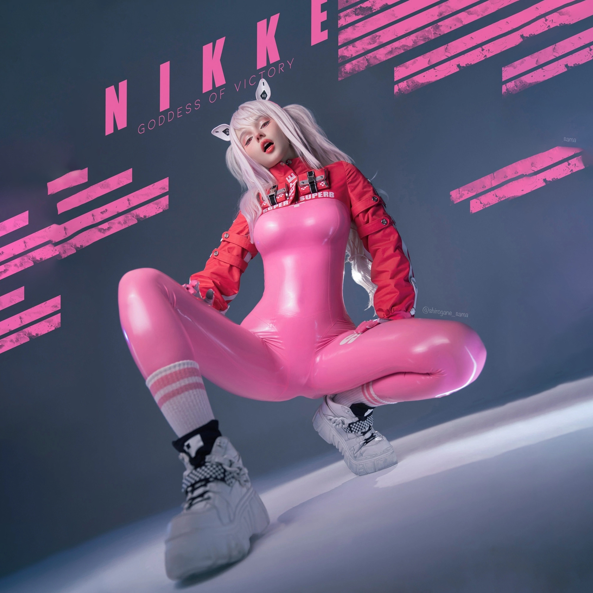 Alice latex catsuit - NIKKE: Goddess of victory